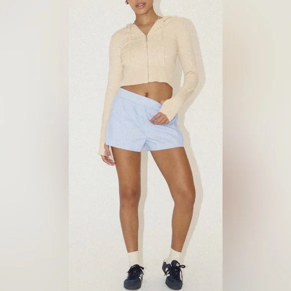 Bailey Rose Set two pieces Cream Knit High-Waist Pants and jacket - Picture 5 of 12